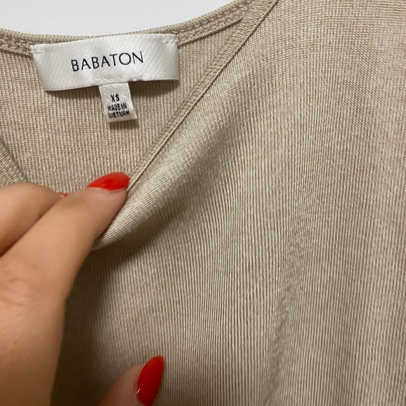 Babaton XS midaxi cream dress - Picture 2 of 3